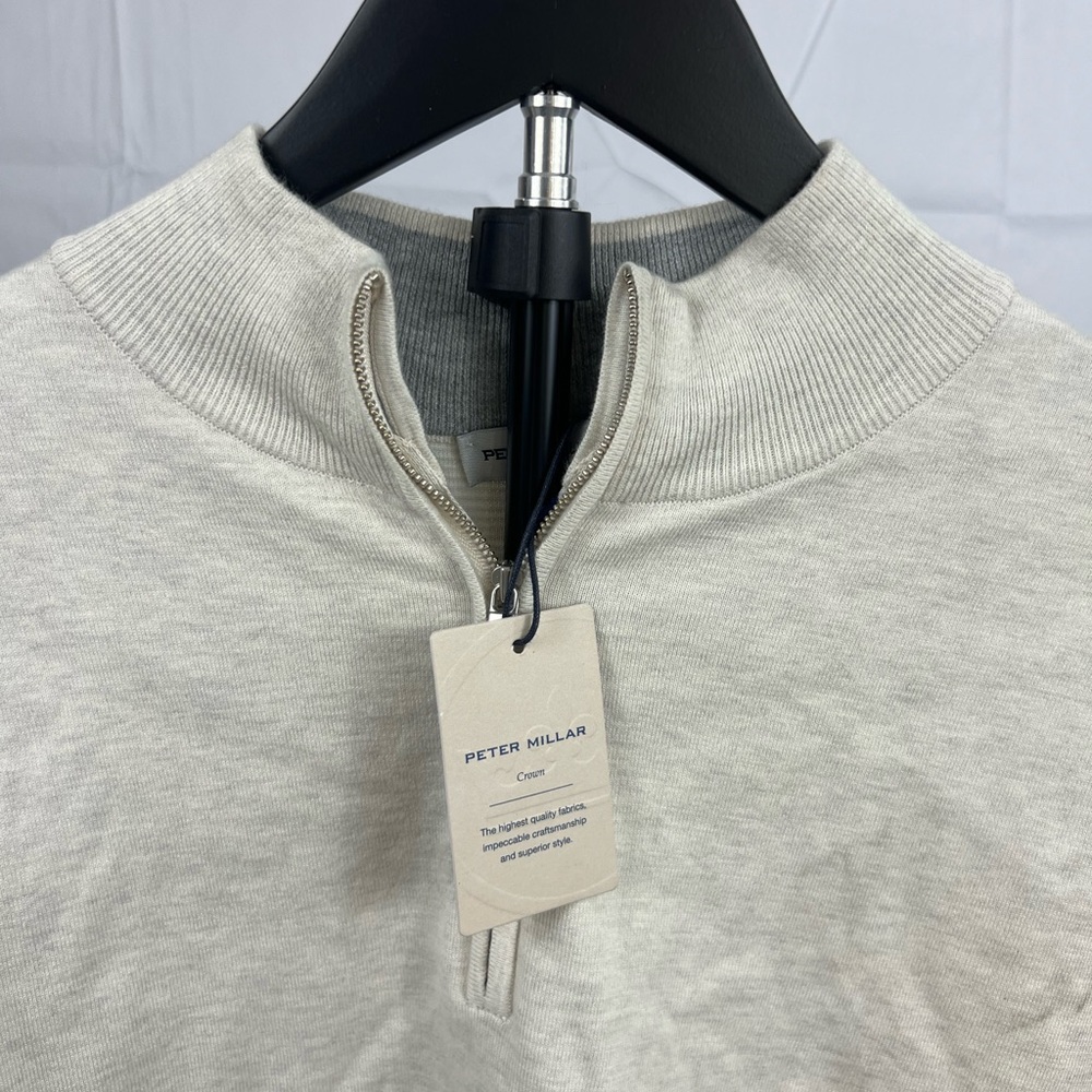 NWT Peter Millar Quarter Zip Sweater Mens Size XL - Picture 2 of 10